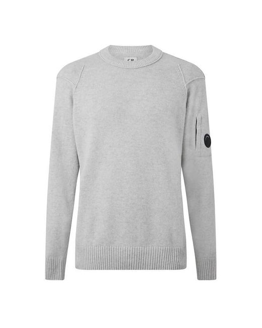 C P Company Gray Cp Lambswool Crew Sn64 for men