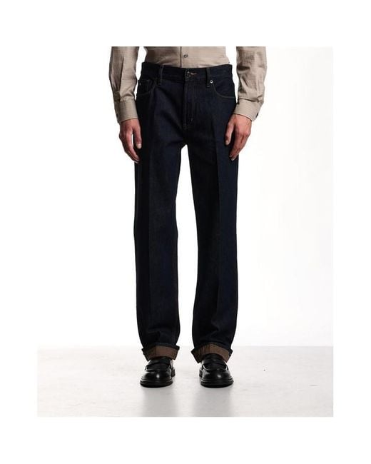 Emporio Armani Blue 5 Pockets Pant