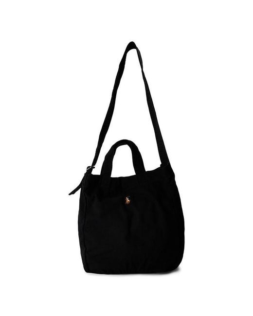 Polo Ralph Lauren Black Canvas Colour Tote Bag