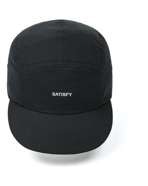 Satisfy Black Rippy Air Trail Running Cap for men