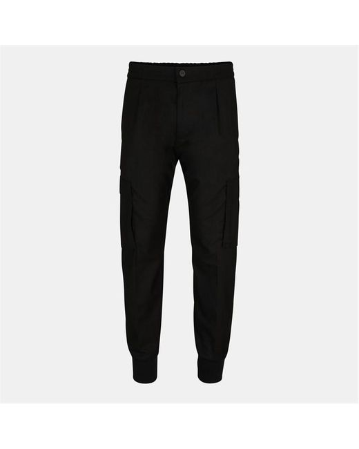 HUGO Black Cargo Trousers for men