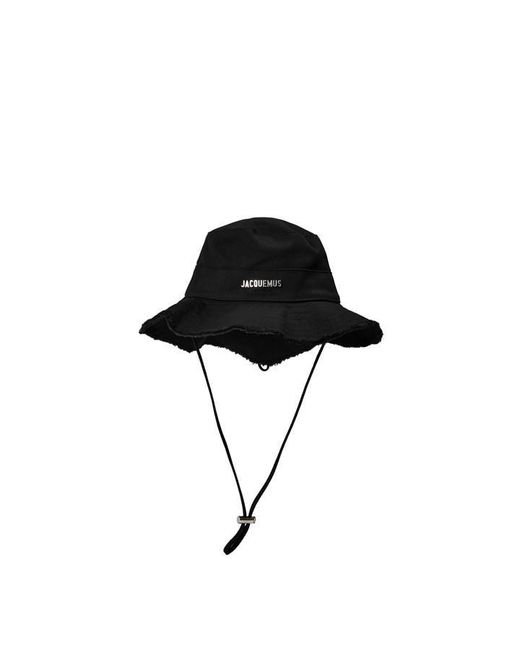 Jacquemus Black Jacquard Bucket Hat