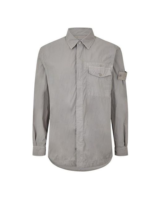 Stone Island Ghost Gray Ghost Overshirt for men