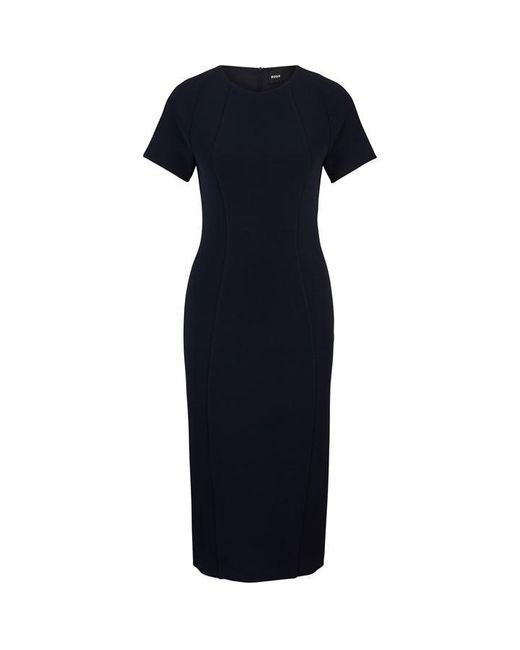 Boss Blue Dukeva Wrap Dress