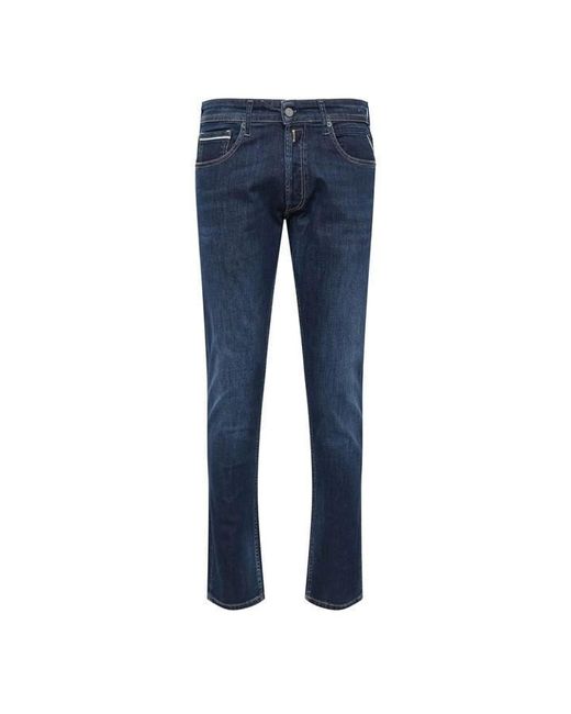 Replay Blue Grover Straight-Fit Jeans for men