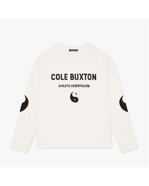 Cole Buxton White Yinyang T-Shirt for men