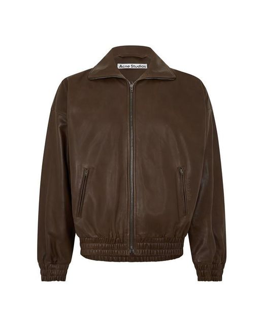 Acne Brown Leather Jacket