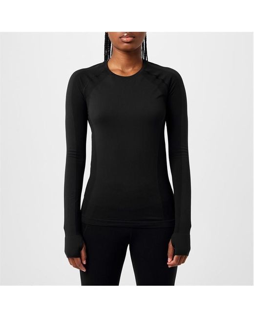 Sweaty Betty Black Athlete Long Sleeve Top