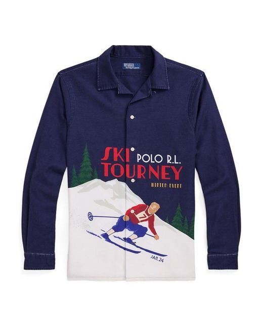Polo Ralph Lauren Blue Ski Shirt for men
