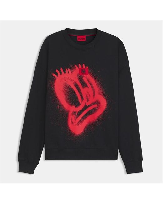 Hugo x RB Black X Vcarb By Slawn Graphic Crewneck Jumper for men