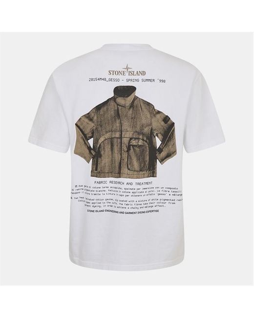 Stone Island Gray Short Sleeve Archivio T-Shirt for men
