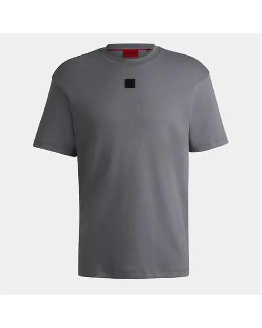 HUGO Gray Regular Fit Dalile T-Shirt for men
