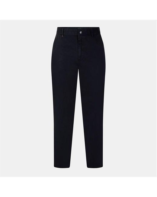 Boss Blue Chino Slim Fit Straight Leg Trousers for men