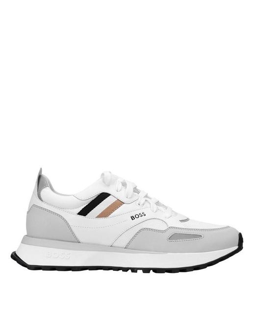 Boss White Jonah Runner Mx Trainers for men