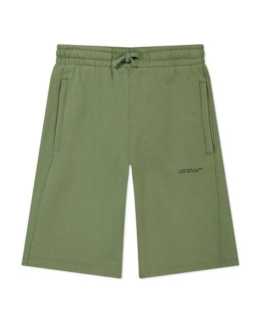 Off-White c/o Virgil Abloh Green Scribble Shorts for men