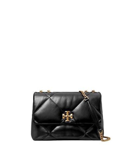 Tory Burch Black Kira Diamond Quilt Convertible Shoulder Bag