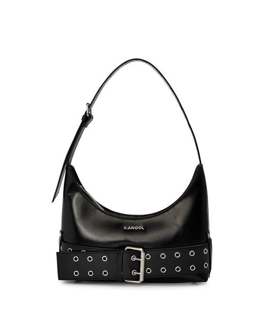 Kangol Black Buckle Shoulder Bag