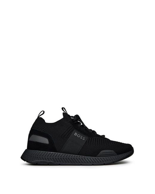 Boss Black Titanium Runn Knit Trainers for men