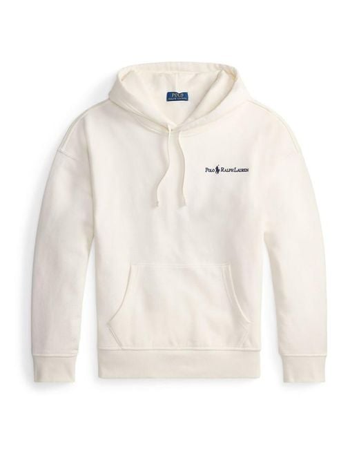 Polo Ralph Lauren White Prl Pp Pull Over Hoodie for men