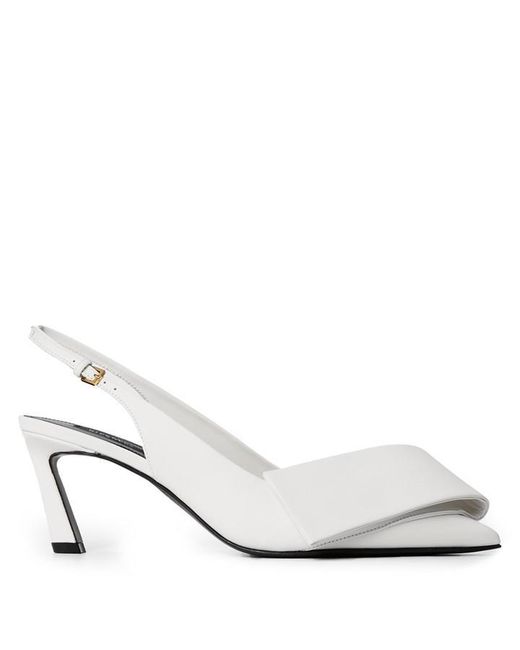 Givenchy White Giv Ribbon Slingback Ld64