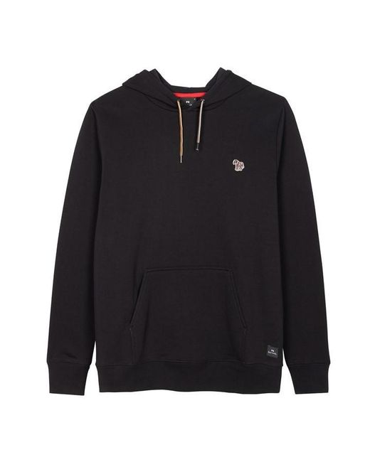 Paul Smith Black Over-The-Head Hoodie for men