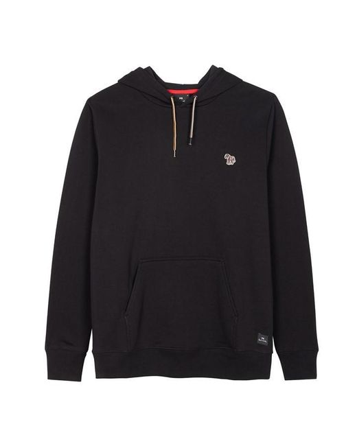 Paul Smith Black Over-The-Head Hoodie for men