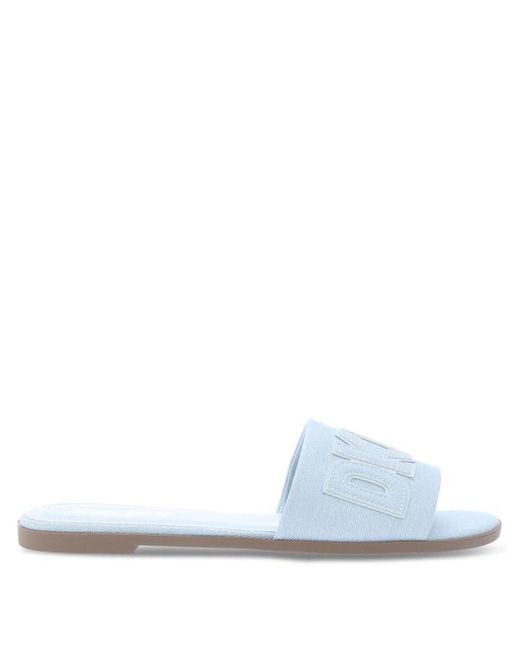 DKNY Blue Willow Flat Sliders