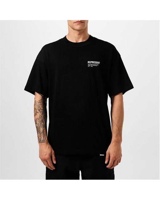 Represent Black Rep Icons Mono Tee Sn44 for men