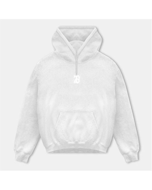 28 CLUB White Gym Performance Hoodie for men
