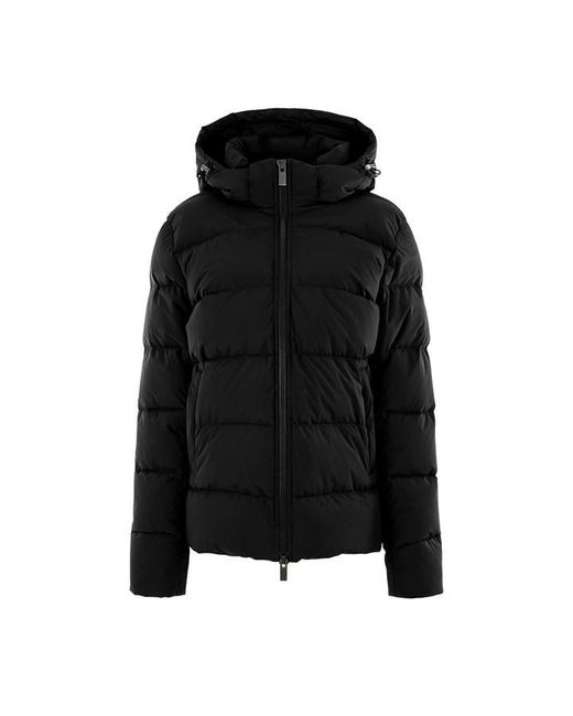 Pyrenex Black Spoutnic Water Resistant Duck Down Detachable Hood Short Puffer Jacket for men