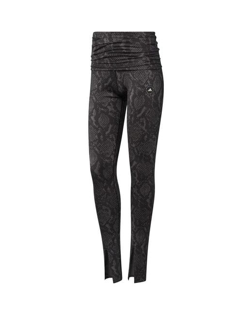 Adidas By Stella McCartney Black Split Performance Gym Leggings