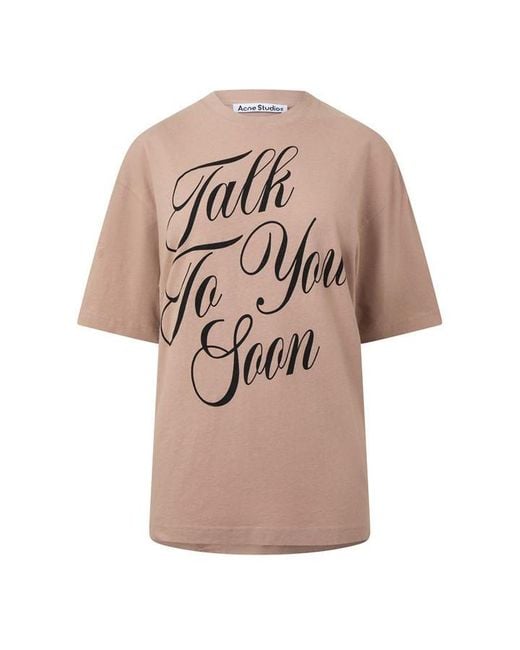 Acne Natural T-Shirt