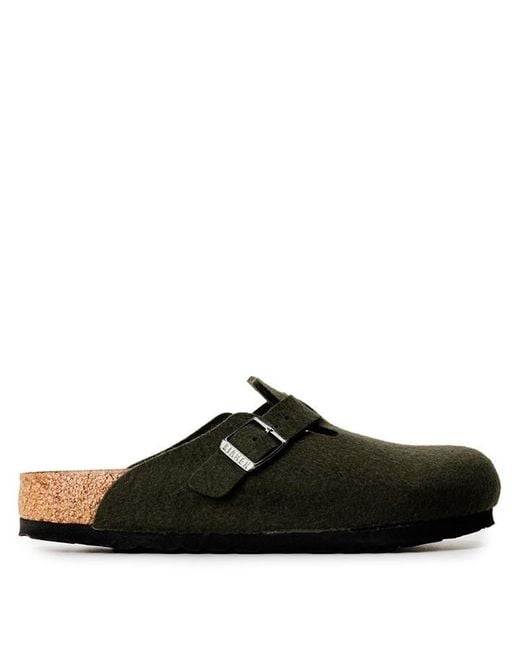 Birkenstock Black Bstk Boston Felt Thyme 64