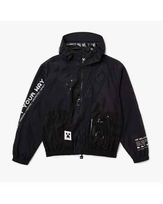 Lacoste Black Minecraft Zippered Jacket for men