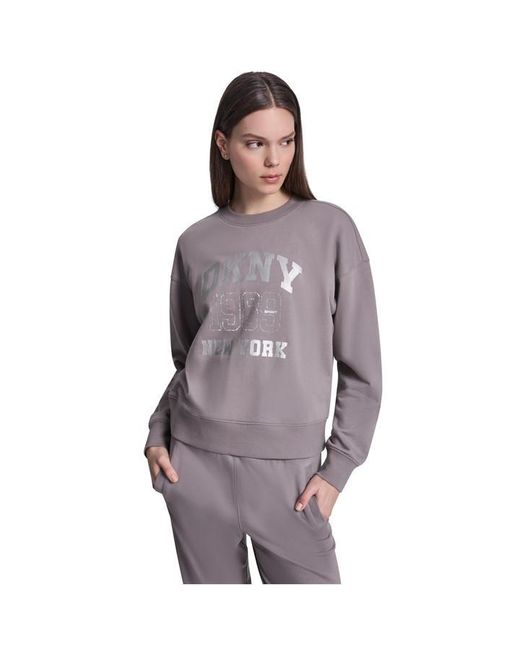 DKNY Purple Crew Sweatshirt