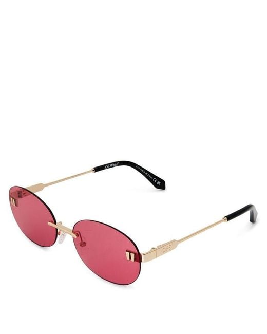 Off-White c/o Virgil Abloh Pink Off Frisco Sunglasses 99
