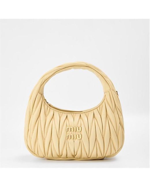 Miu Miu Metallic Wander Matelasse Hobo Mini-Bag