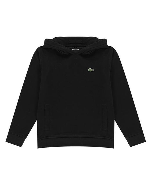 Lacoste black hoodie mens sale