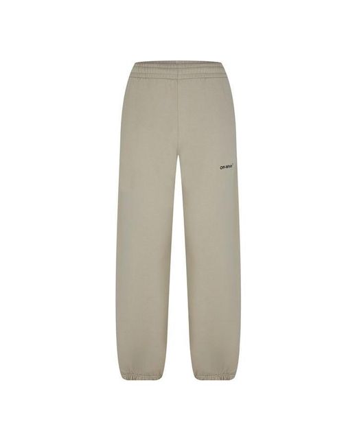 Off-White c/o Virgil Abloh Gray Off Caravaggio Diagonal Sweatpants for men