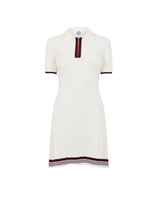 Slazenger 1881 White Off-Court Interval Knitted Dress