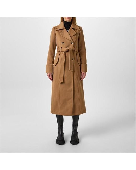 DKNY Brown Wool Coat