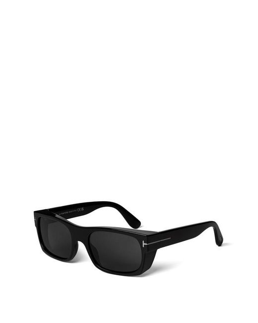 Tom Ford Black Juan Rectangular Sunglasses for men