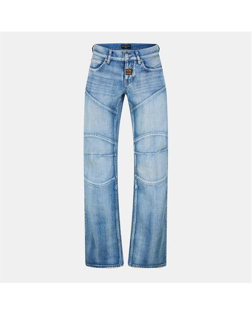 Balenciaga Blue Low Waist Slim Fit Jeans for men