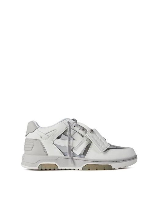 Off-White c/o Virgil Abloh Gray Out Of Office Transparent Sneakers for men