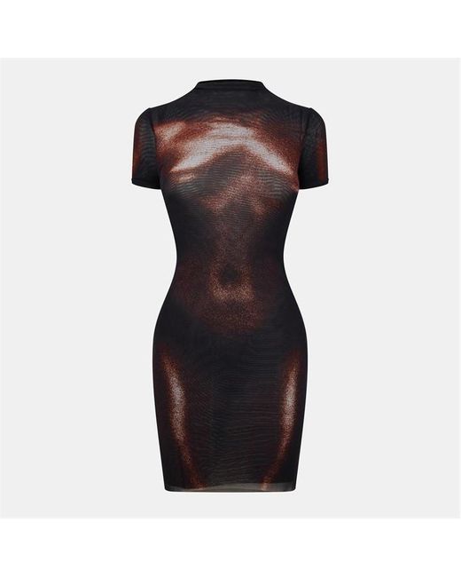 Jean Paul Gaultier Black Sculptural Structured Mini Dress
