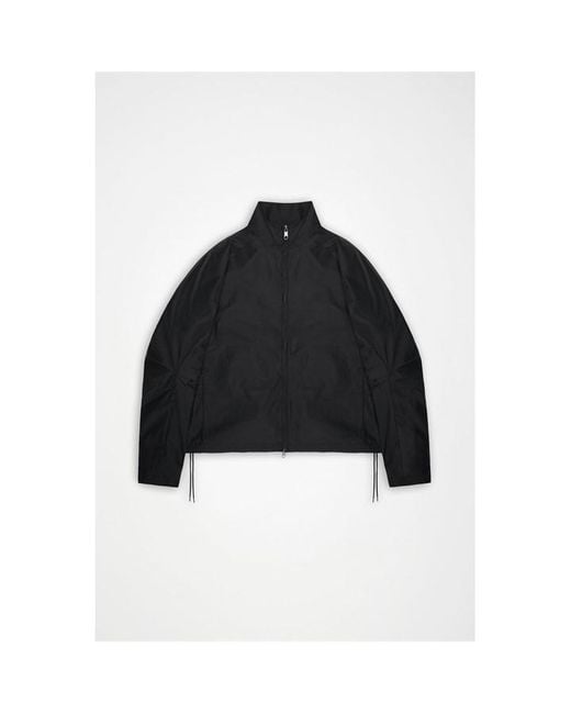 Rains Black Light Woven Water-Resistant Track Top for men