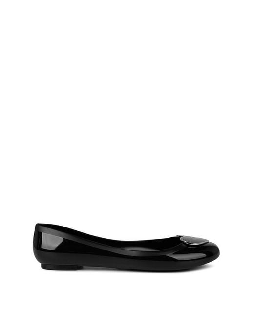 Love Moschino Black Jelly Ballet Pumps