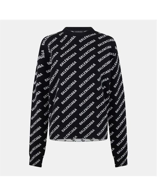 Balenciaga Black Logo Sweater