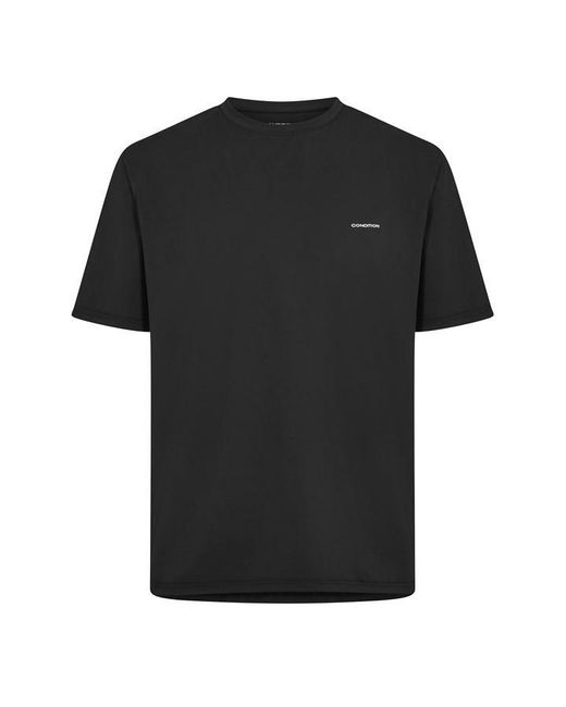 Condition Black Everyday Tee Short Sleeve Performance Gym Top for men