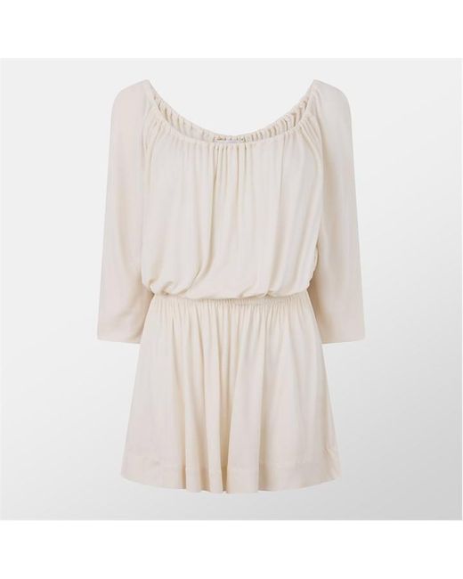 Saint Laurent Natural Mini Dress